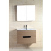 Autumn Oak Veneer Bathroom Cabinet 8007VE-80-AO