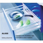 Aluminum storage baskets series 