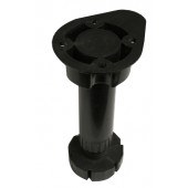 Adjustable legs with plinth clips