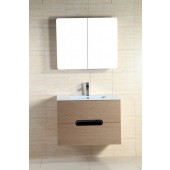 Autumn Oak Veneer Bathroom Cabinet 8007VE-80-AO