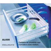 Aluminum storage baskets series 