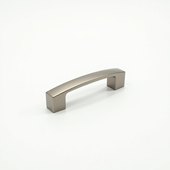 Tekno kitchen door handle brush nickel finishing 76mm