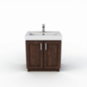 Black Walnut Bathroom Cabinet CA302-65-BW