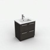 Black Oak Bathroom Cabinet CA307-80-BO
