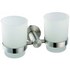Double glass holder   s/s bluwave